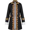 Eauptffy Cappotto lungo da uomo steampunk frack vintage medievale giacca cosplay halloween smoking vittoriano carnevale costume rinascimentale blazer manica lunga gotico abbigliamento da uomo, Z1 nero
