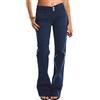 RegaliaKun Jeans a Gamba Larga da Donna alla Moda del 2025, Pantaloni a Zampa d'elefante Dritti, Pantaloni da Allenamento in Velluto Coste Vintage, Blu Reale, Ta