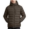 HAOLEI Giubbotto Invernale Uomo Piumino Leggero Termici Giubbino Casual Parka Idrorepellente Piumini Antivento Giacca Trapuntata con Cappuccio Rimovibile Autunno per Quotidiano Lavoro Scuola Moto