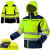 NEO TOOLS Giacca softshell invernale di sicurezza con strisce catarifrangenti, arancione / giallo fluo, Giallo