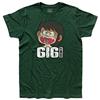 3styler T-Shirt Uomo Gigi la Trottola - Kappei Sakamoto - Cartoni Anni 80 Giapponesi - Basket Shirt - Linea Classic - 100% Cotone 185 gr/mq (L, Verde)