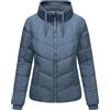 Navahoo Giacca leggera trapuntata da donna, per le mezze stagioni, motivo Liebesfee 14, XS-XXL, Blu polveroso, S