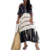 Orshoy Abito Estivo Vestito Maxi Abito da Spiaggia Lungo Copribikini in Cotone Camicetta Tunica Vestito Lungo Abito Kaftano Tunica Kimono Copricostume da Bagno