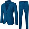 Generisch Vestito taglia 92 ragazzi primavera autunno solido pantaloni manica lunga cappotto abiti 2pc vestito abbigliamento gioco t-shirt uomo, Blu, 10-11 Anni