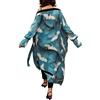 YOUKD Kaftan Lungo Estivo da Donna Maxi Abito Bohémien Accappatoio da Spiaggia Kimono Spazioso Taglia Unica