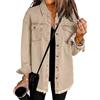 KIHFSODN Giacca di jeans da donna, lunga e leggera, primaverile, vintage, tinta unita, elasticizzata, corta, da donna, sottile, in jeans, alla moda, con bottoni, estiva, da giorno, for la mezza stagio