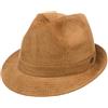 LIPODO Cappello a Coste Molinar Uomo - Trilby da Estate/Inverno - 57 cm Cammello
