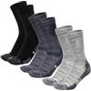 Merino.tech Calze Lana Merino Uomo e Donne - Calzini Termici, Calzini Running, Calze Trekking Lunghezza Media (40-46, Multicolor: Black, Charcoal, Cloud Grey)