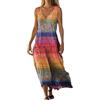 Gienslru Vestiti Donna Estivo 2026 Eleganti Vestito Lino Abito Senza Maniche a V Boho Chic Taglie Forti Comodo Fresco Abiti Lunghi Spiaggia Mare Curvy Abbigliamento con Tasche Casual Dress Copricostume