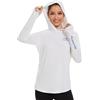 Bassdash Felpa da Donna Cappuccio UPF 50+ Protezione Solare UV Protezione Solare Maniche Lunghe con Camicie con Cappuccio Leggero per Escursionismo attività All'Aperto Corsa Pesca FS04W