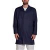 C.B.F. - Produzione professionale abbigl Camice Blu In Cotone Da Lavoro e Laboratorio Uomo Donna - Giubbetto - Grembiule (Blu, M)