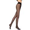 MARILYN - Collant trasparenti in lurex, con stelle e fiocchi di neve, 20 denari Nero (Black) 36/38 (S/M)