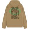 Iuter Felpa con Cappuccio Zip Death Hoodie Originale Milano Nuova Collezione (IT, Testo, M, Regular, Regular, Dark Earth)