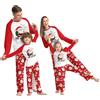 RXLLDOLY Pigiama Natalizio per Famiglia, Pigiama Natale Scozzesi Stampato Set, Pigiami Natalizi per Tutta la Famiglia, Abiti da Notte per Uomo, Donna, Bambino(Natale-32,Donna,M)