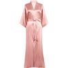 PRODESIGN Kimono in raso da donna, lungo, setoso, accappatoio, pigiama, abito da damigella d'onore