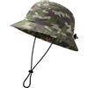 BASSDASH Cappello da Pesca UPF50+ per Uomo e Donna, Leggero, Impermeabile, Pieghevole, per Esterno, Cappello Sole Estate FH13