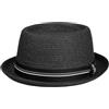 LIERYS Dawleys Cappello Pork Pie Paglia Toyo Protezione UV 40 Unisex Primavera Estate
