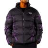 PHOBIA ARCHIVE GIUBBOTTO PUFFY BLACK with PURPLE new lightning Jacket Piumino fulmini con cappuccio uomo Originale 2024/25 (IT, Testo, L, Regular, Regular, nero purple)
