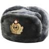 CUCUBA RUSSIAN STORE Colbacco Grigio Maculato in Pelliccia in Dotazione alla Marina Russa Originale Soviet Ushanka. Taglie Varie - Idea Regalo.Taglia XXL