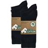 mehrstrumpf 6/12 paia di calzini da uomo e da donna, 100% biologici, con elastico confortevole senza cuciture (modello: Biolivia), 39-42