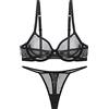 varsmiss Donna Sexy Biancheria Set Trasparenti Reggiseno e Mutandine Mini Sexy Perizoma