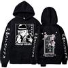 zhedu Bungou Stray Dogs Ragazzi Ragazze 2D Felpa con Cappuccio Nakahara Chuya Pullover Unisex Classico Anime Cosplay Harajuku Grafica Streetwear (Color 01,M)