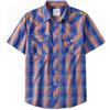 Dubinik® Camicia Uomo Maniche Corte a Quadri Western con Bottoni Automatici Stile Cowboy