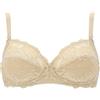 Lepel 2 Pezzi Reggiseno Donna 250 Belseno in Pizzo Senza Ferretto - Coppa B - C, Fard 6B