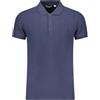Ellesse Leonardo - Polo Uomo Manica Corta con Logo Ricamato - Placket 3 Bottoni - Stile Casual - vestibilità Reg (IT, Testo, L, Regular, Regular, Blu)