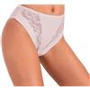 JADEA 6 Pezzi Slip Donna 788 in Cotone con Inserti avanti in Pizzo