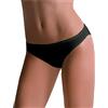 L'altra Cotonella 6X Slip Donna COTONELLA in Cotone BI-Elastico Vari Modelli Taglie E Colori 3165 (Nero, 3/M)