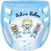 LittleForBig Intimo morbido seta Comodi Pantaloni da allenamento riutilizzabili lavabili per adulti - Astro Neonati Blu M