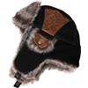 Comhats - Cappello invernale unisex per uomo e donna, in pelliccia sintetica con paraorecchie, cappello da caccia e tiro, caldo, stile Ushanka russo, da trooper e trapper, per esterni, da sci, alla
