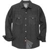 Dubinik® Camicia Denim Jeans Uomo Regular Camicia Jeans Western Casual Cotone Denim Bottoni Automatici Lavoro Camicie