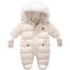 DaPongZhi Tuta da Neve Bambino Inverno Tutina Peluche Addensare Pagliaccetto Tutone con Cappuccio Manica Lunga Jacket childrenscostume Tutina da Neonato Piumino Leggero Bimba,Giacca a Vento Bambin