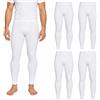 Leedya Calzamaglia Termica Uomo in Caldo Cotone, Made in Italy - Pantalone Intimo Invernale, Set da 2 o 4 Pezzi, Bianco o Nero, Taglie S-3XL