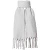 SoulQool Sciarpa lunga da donna invernale scialle sciarpe tinta unita avvolge lana filatura nappa coperta lunga stola regali da donna