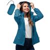 33,000ft Giacca impermeabile pieghevole da donna, con cappuccio, leggera e traspirante, giacca da ciclismo da donna, per ciclismo, sport all'aria aperta, nero, XL