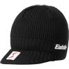 Eisbär cap Skipool con Visiera Donna/Uomo - Made in Austria Beanie Berretto da Sci Visiera, Fodera, Fodera Inverno Autunno/Inverno - Taglia Unica Nero