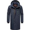 STONE HARBOUR Cappotto invernale lungo da uomo con cappuccio rimovibile e patta magnetica Xandroo XX S-3XL