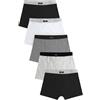 NEXT Ragazzo Confezione da 5 Boxer Aderenti Morbidi Grigio 7 Anni-8 Anni