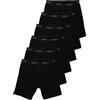 Sloggi 6 Pezzi Boxer Gambaletto Uomo Men Basic Long, Nero XXL