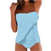 Generico Costume Nuoto Donna SGAMBATO Costume da Bagno Intero con Volant Costumi da Piscina Donna Costume Piscina Bambina 2 Anni 2 Pezzi Perizoma