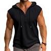PRIVIMIX Canotta Uomo con Cappuccio Canottiera Palestra Estiva Felpa Maglietta Senza Maniche Bodybuilding Fitness Sportiva M-3XL