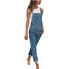 Viunychn Latzhose Damen Jeans Verstellbare Overalls Hosen Weites Bein Loose Fit Jumpsuit Pants Stretch Elegant Jumpsuits Vintage Lässig Casual Ärmellos Lockere Baggy Denim