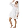 Duohropke Divertente Costume da Sposa Uomo Vestito e Velo per Addio al Celibato Festa del Single e Feste a Tema Divertenti Costumi JGA Outfit Uomo Ballo Mascherato Carnevale Abbigliamento per Gruppi