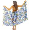 Mandala Life ART Copricostumi da Mare Donna 2024 Cottone Nappa Nero Telo Sarong XXL Bohemian Pareo da Spiaggia Grande Lungo Sexy Bikibi Cover Up 2024 Arazzo da Parete 180X120 Cm Fatto in India