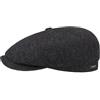 Stetson Hatteras Herringbone Flatcap - Berretto da Uomo in Lana Vergine - Made in Germany - Autunno/Inverno