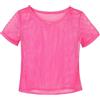 KarneLux Maglia a rete neon - Festival maglia a rete - Camicia a rete come travestimento per gli anni '80 anni '90, per carnevale, feste a tema - da donna, taglia unica