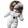 Fannyfuny Tuta Da Sci Intera Bambina Manica Lunga Fleece Outfits Tuta Termica Neonato Tuta Da Sci Per Bambina Set Con Cappuccio Tuta Imbottita Neonata Snowsuit Unisex 0-24 Mesi
